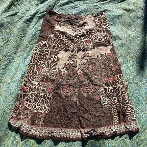 Vintage patterned skirt.